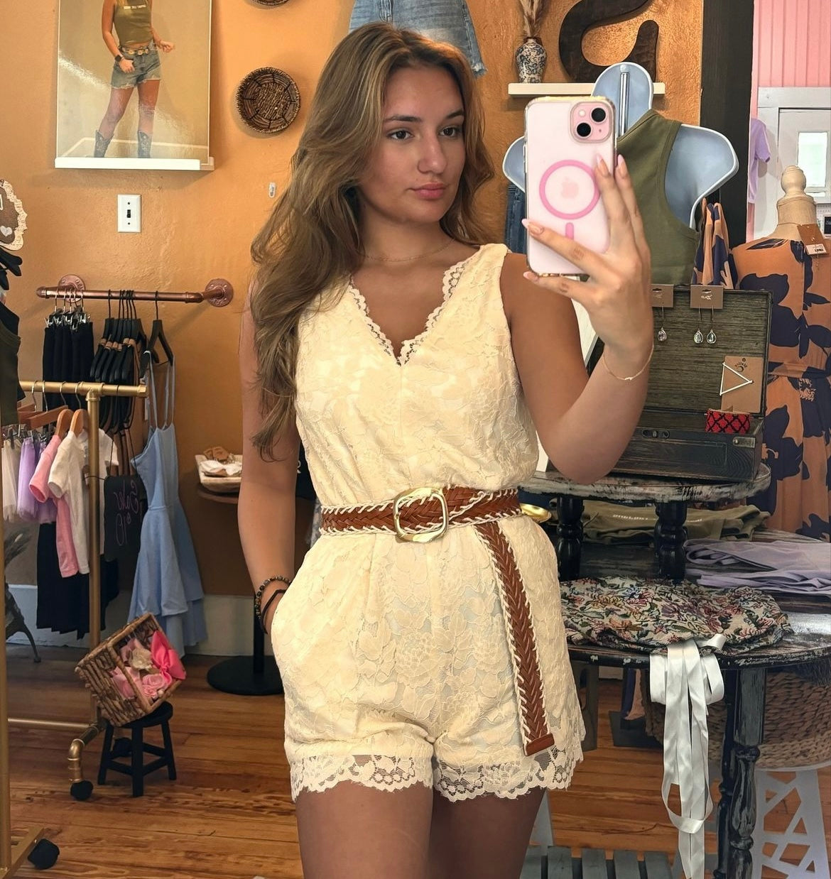Elouise Lace Romper