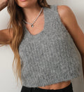 Miranda Sleeveless Crop Sweater