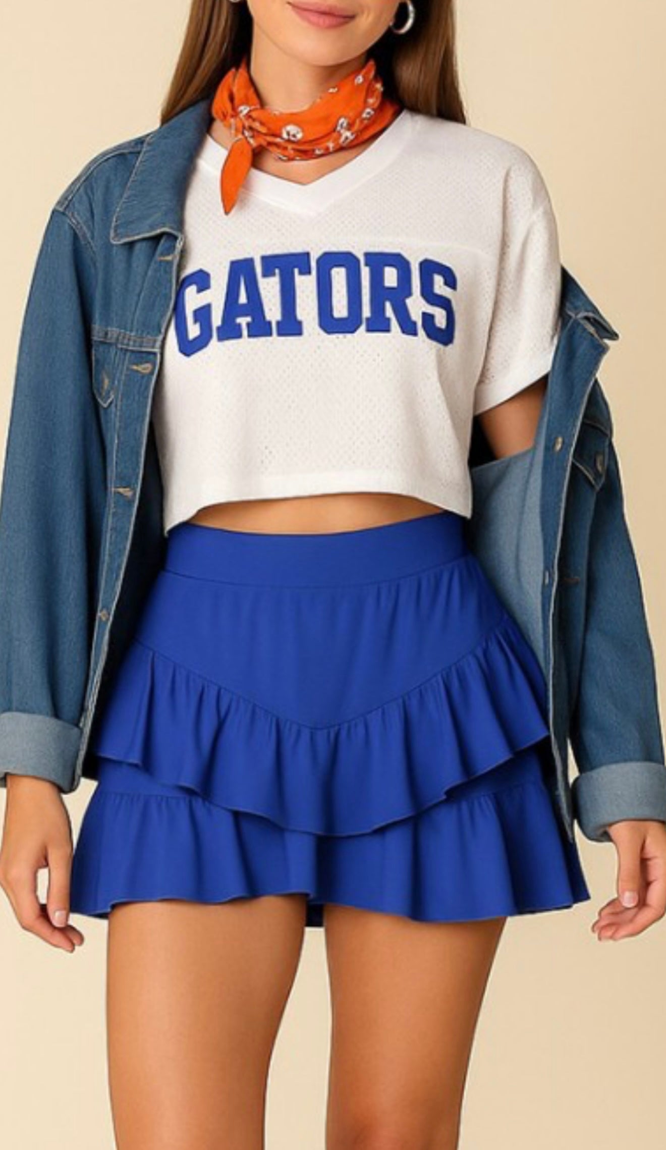 Cross Court Ruffled Tennis Skort