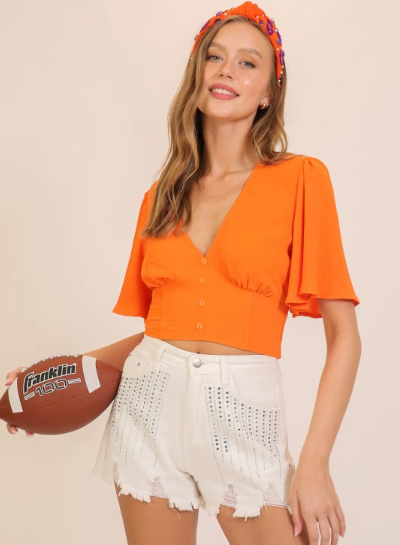 Serena Flutter Sleeve Top
