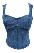 Kaycee Denim Corset Top