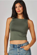 Billie high neck crop top