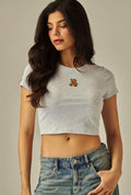 Amanda teddy bear crop tee