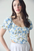 Haylie floral corset top