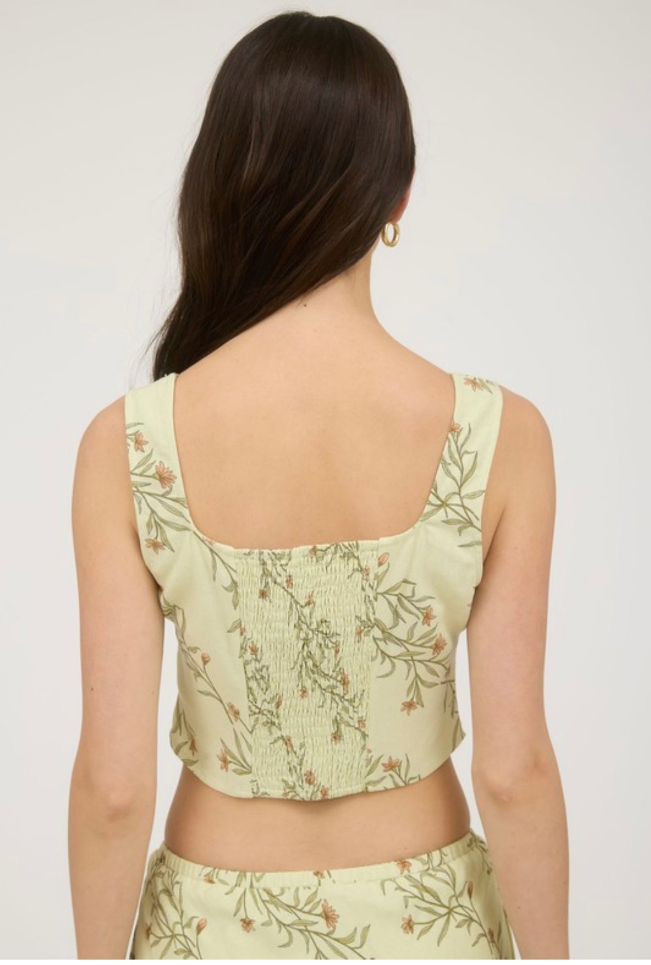 Geneva corset crop top