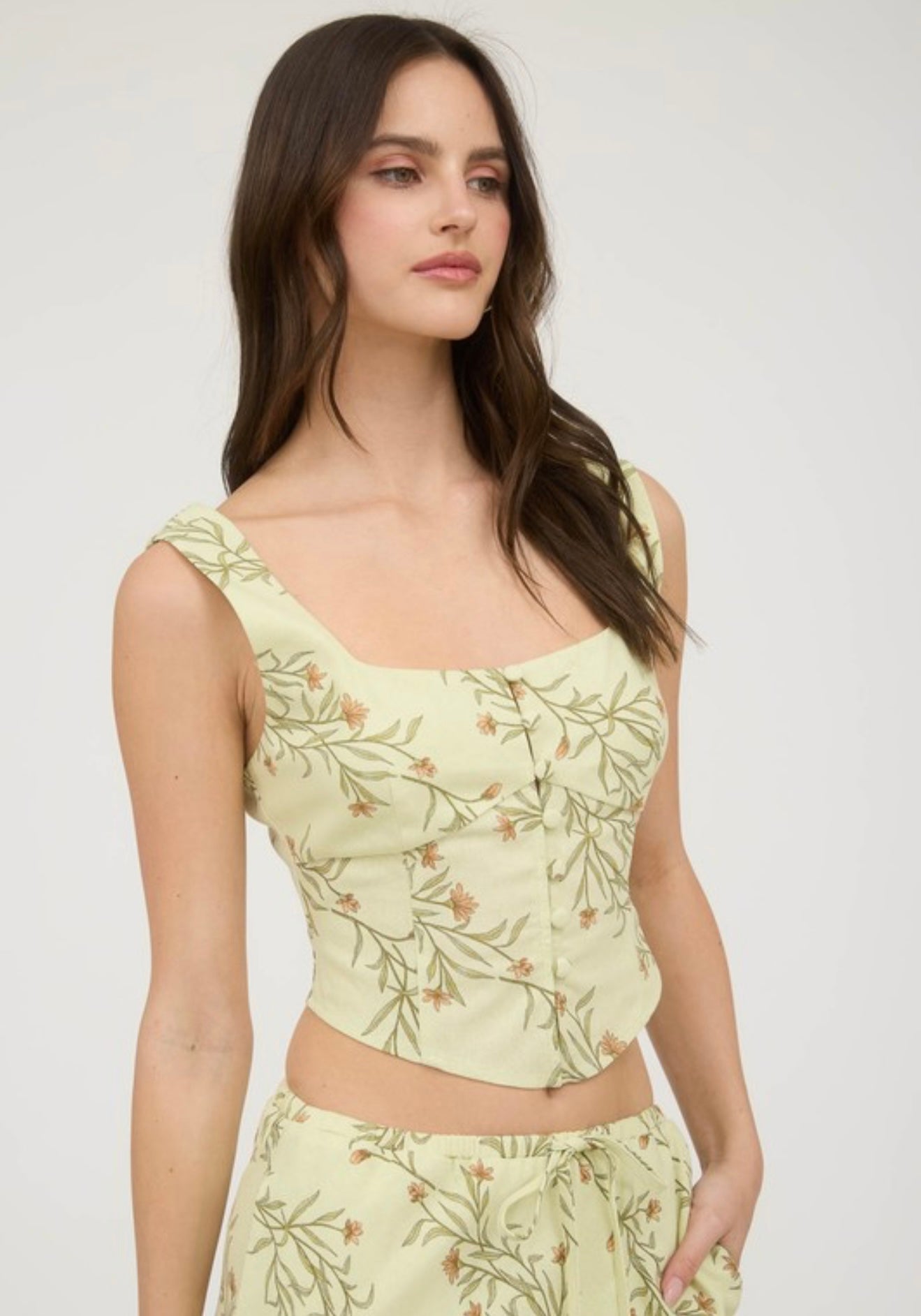 Geneva corset crop top