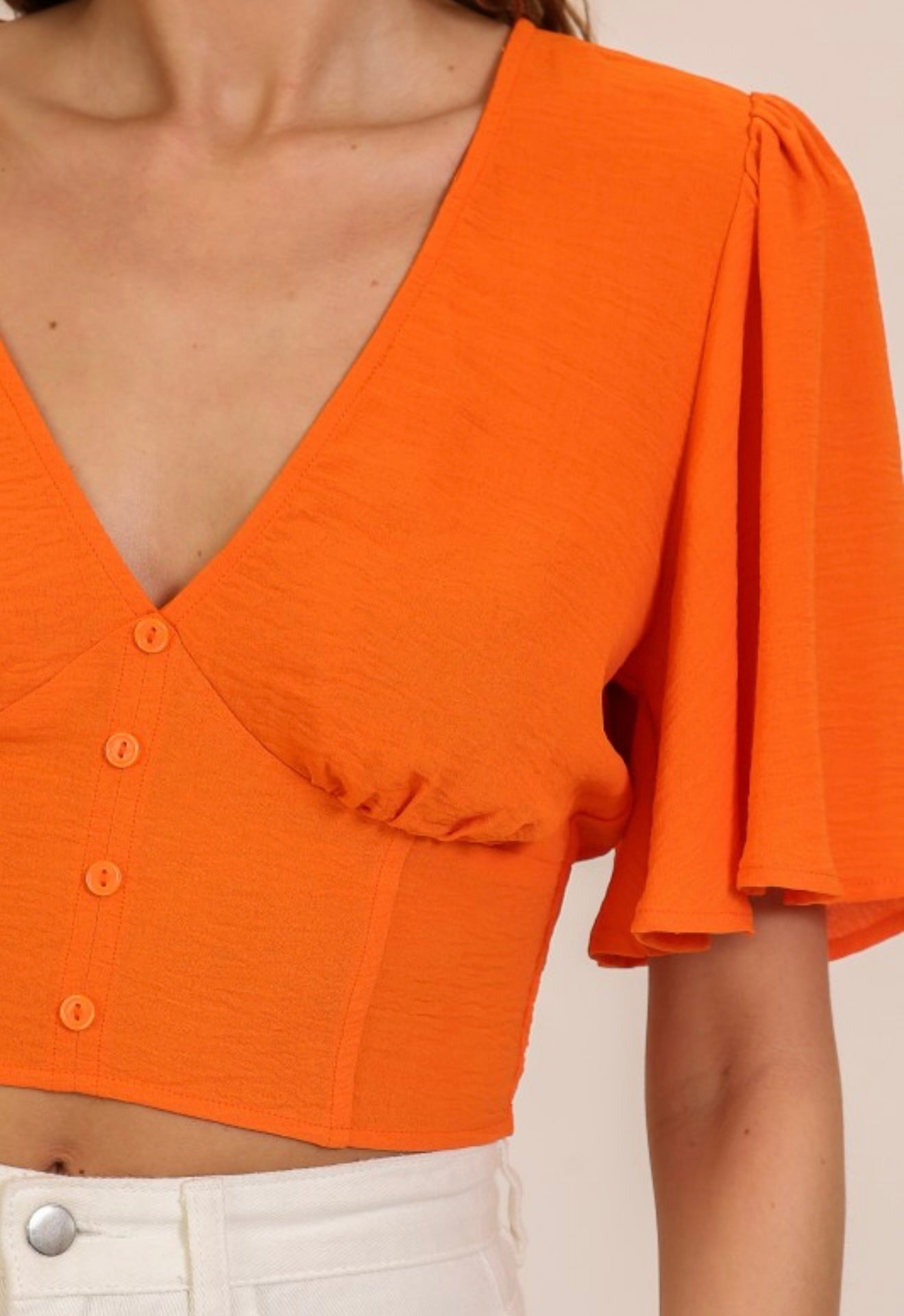 Serena Flutter Sleeve Top