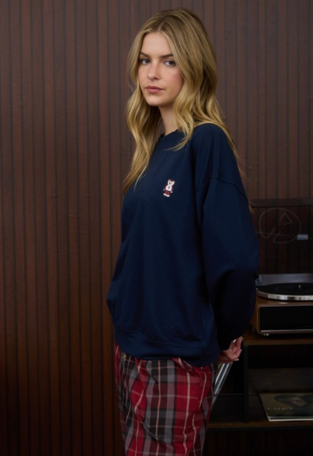 Sadie teddy embroidered top