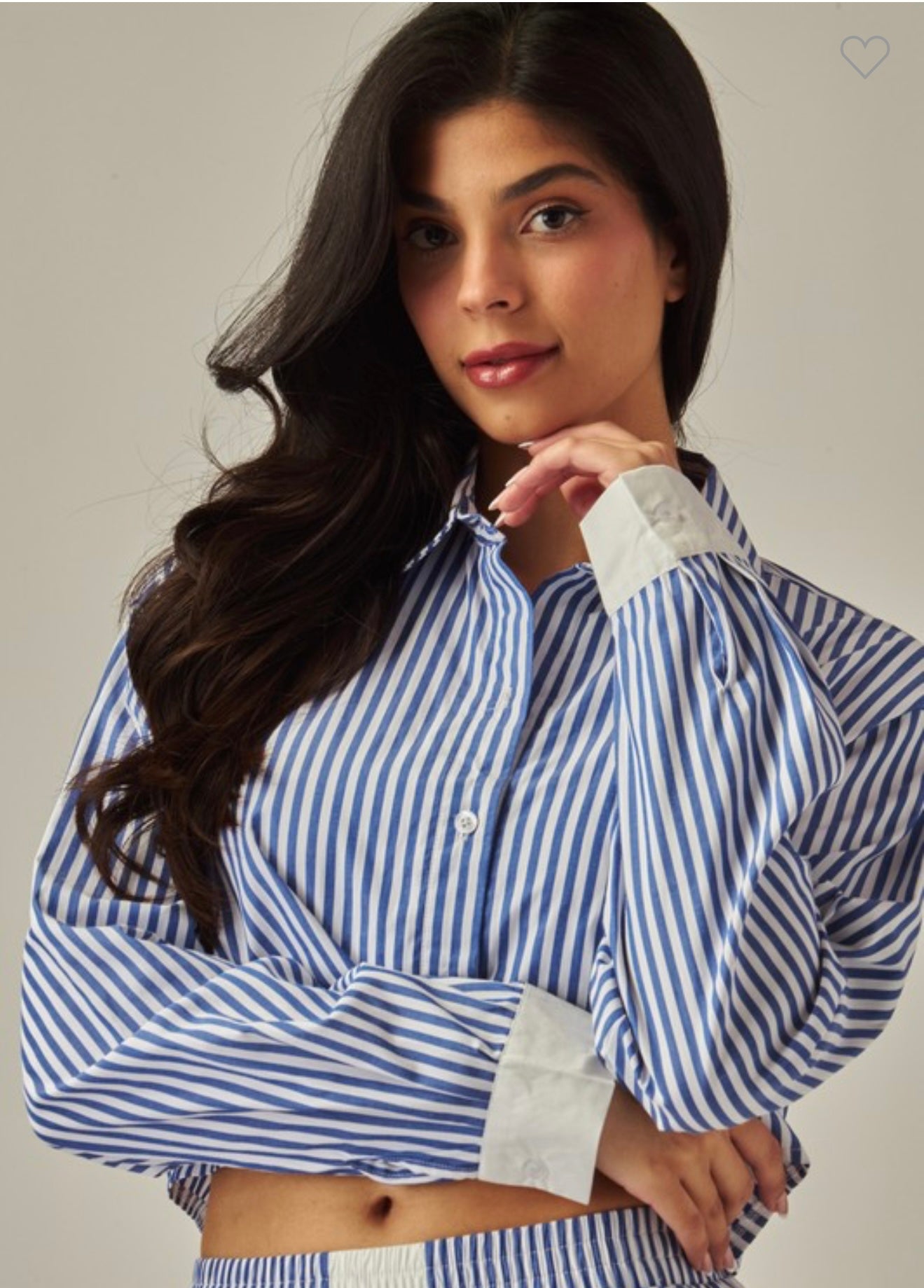 Cressida striped crop top