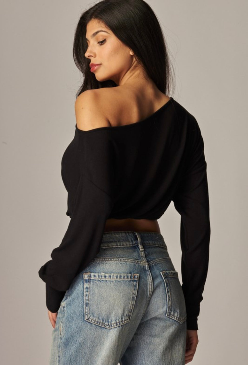 Ciera-off- the-shoulder crop top