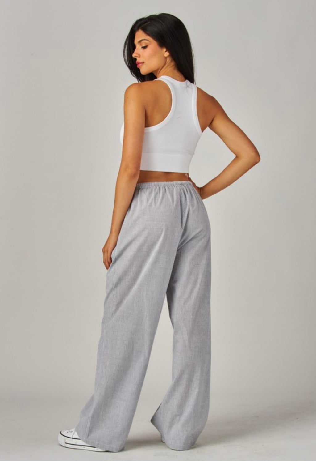 Madison striped boxer pants