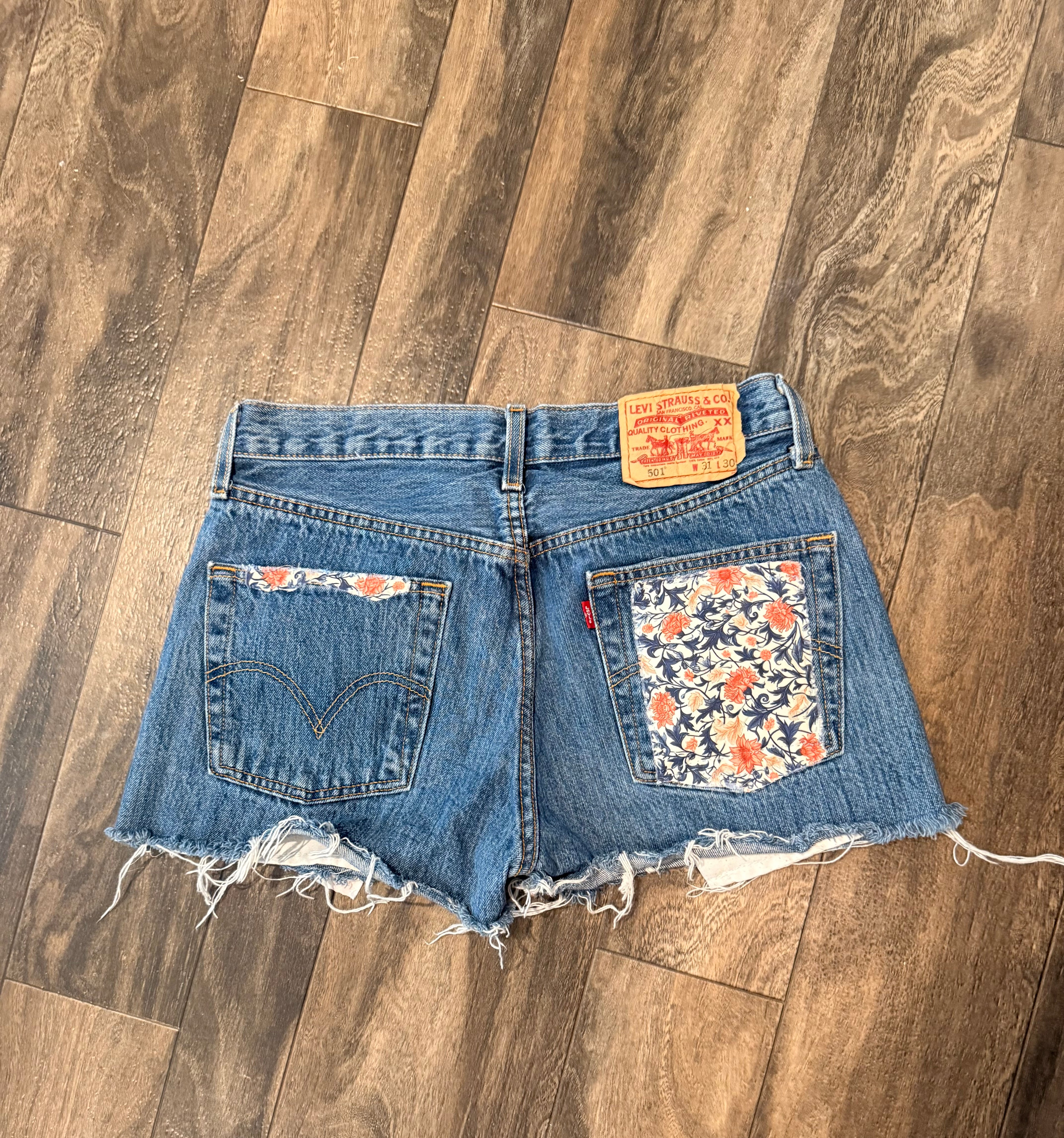 Conley Upcycled Vintage Levi's 501 Shorts