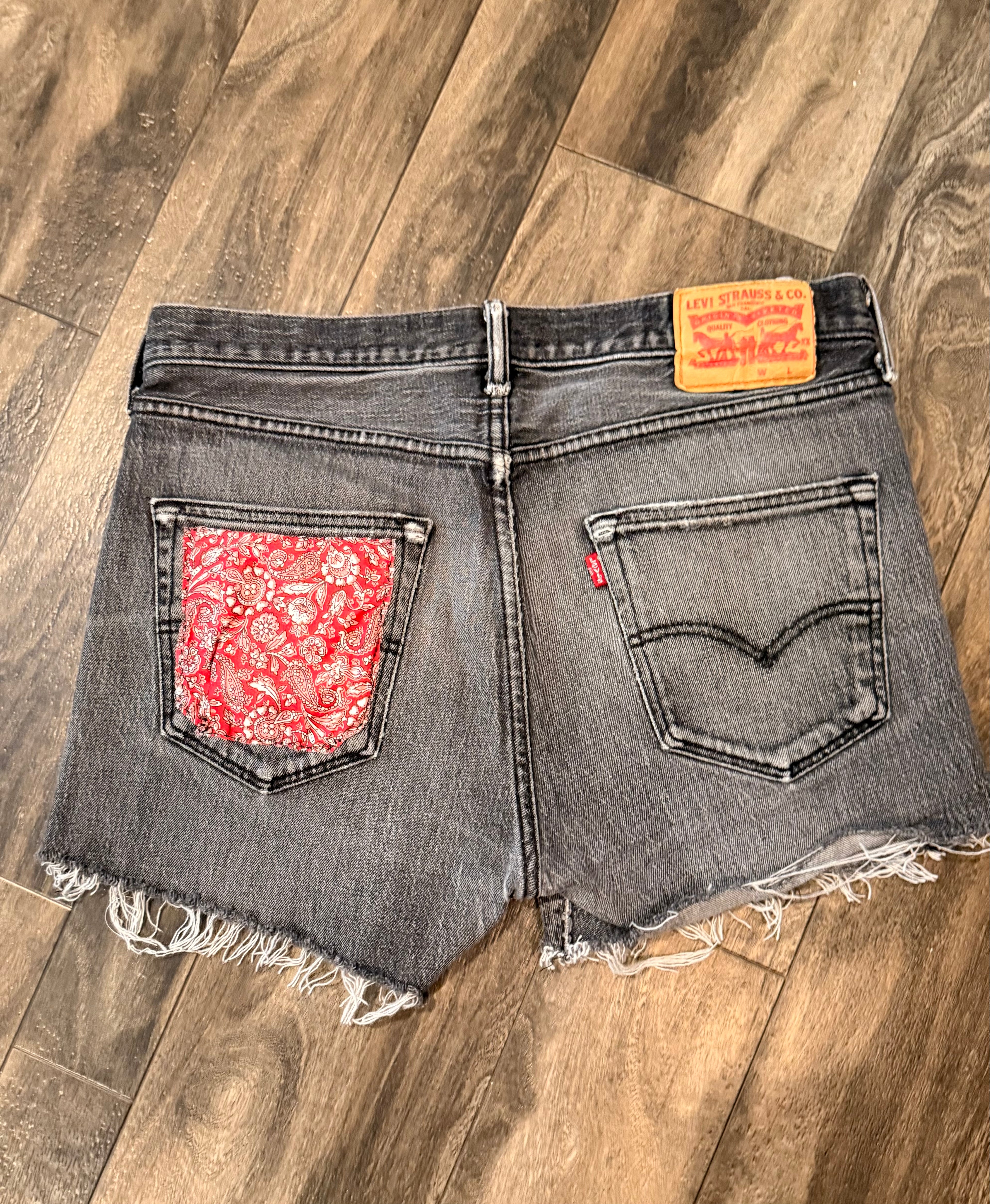 Paisley Upcycled Vintage Levi's 501 Shorts