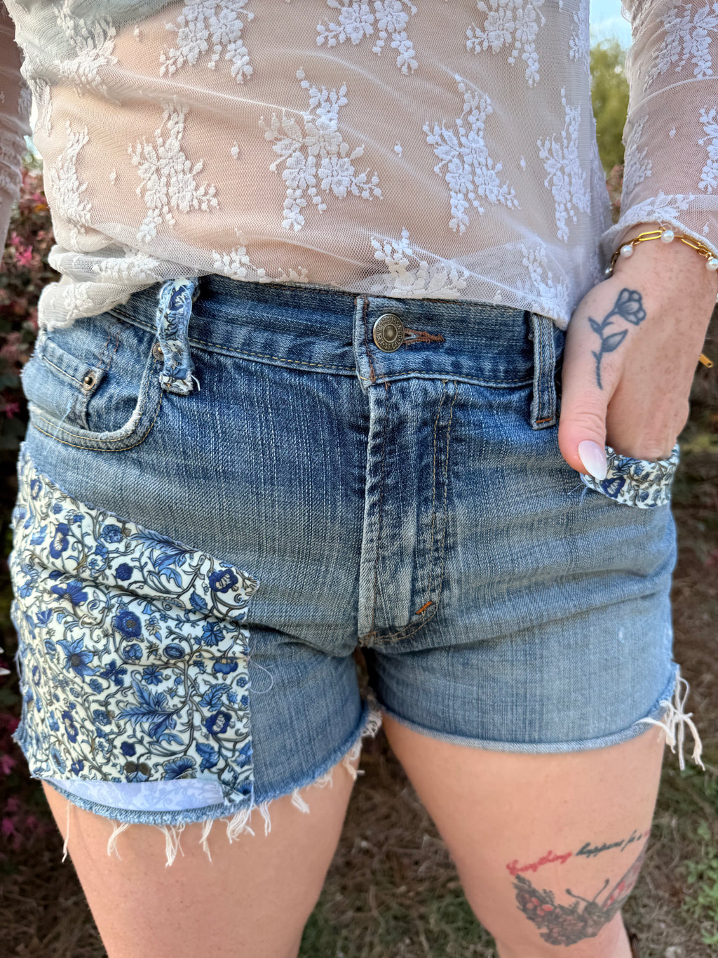 Presley Vintage Upcycled 569 Levi's Shorts