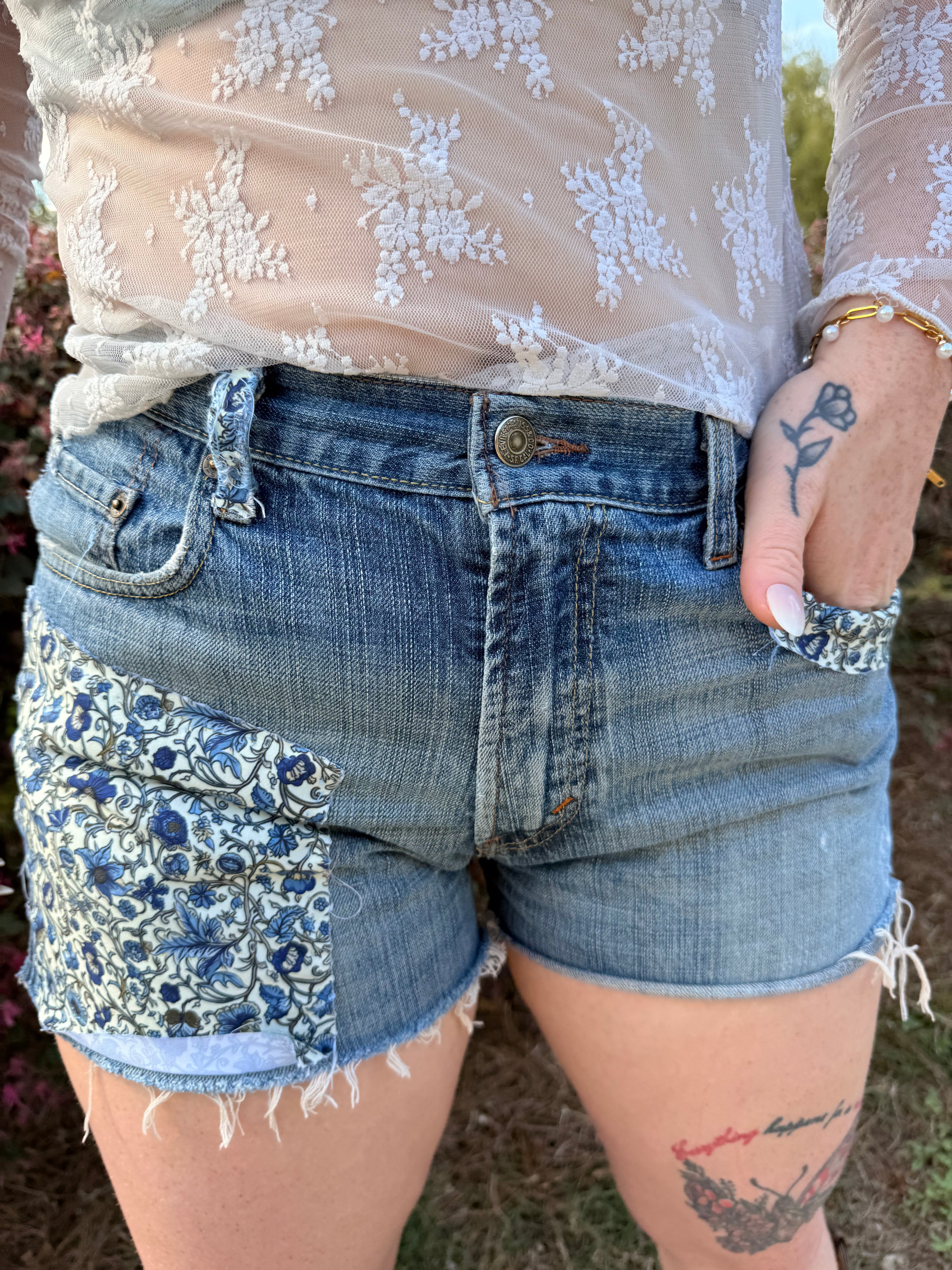 Presley Vintage Upcycled 569 Levi's Shorts
