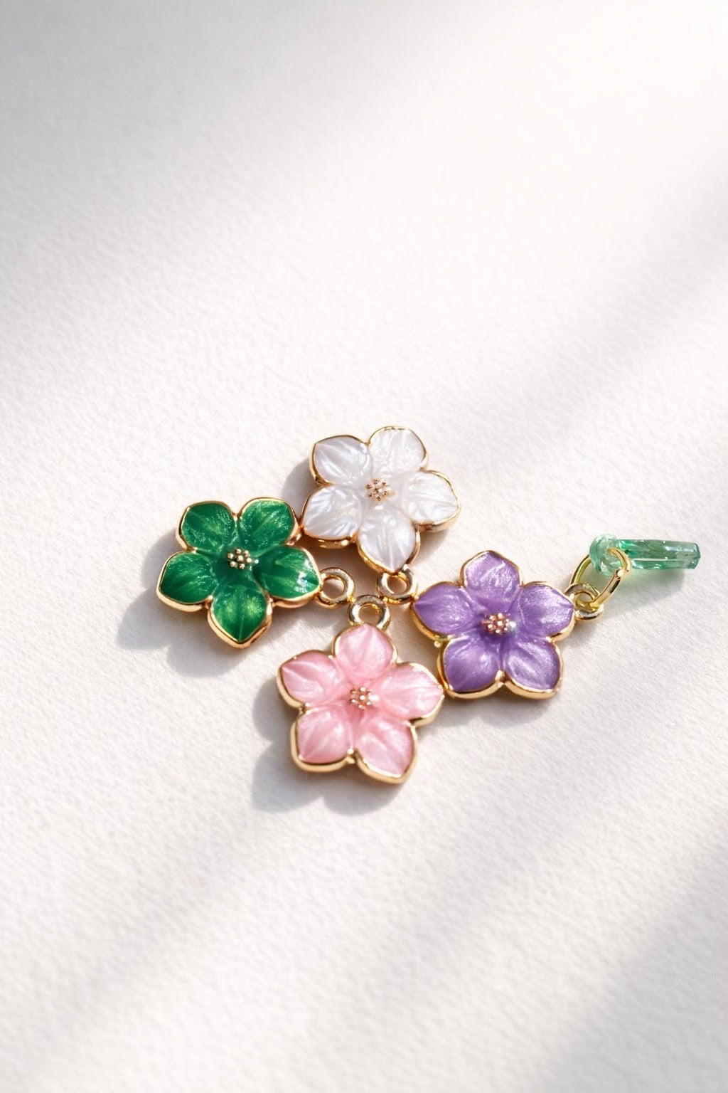 HIBISCUS FLOWER ENAMEL CHARM