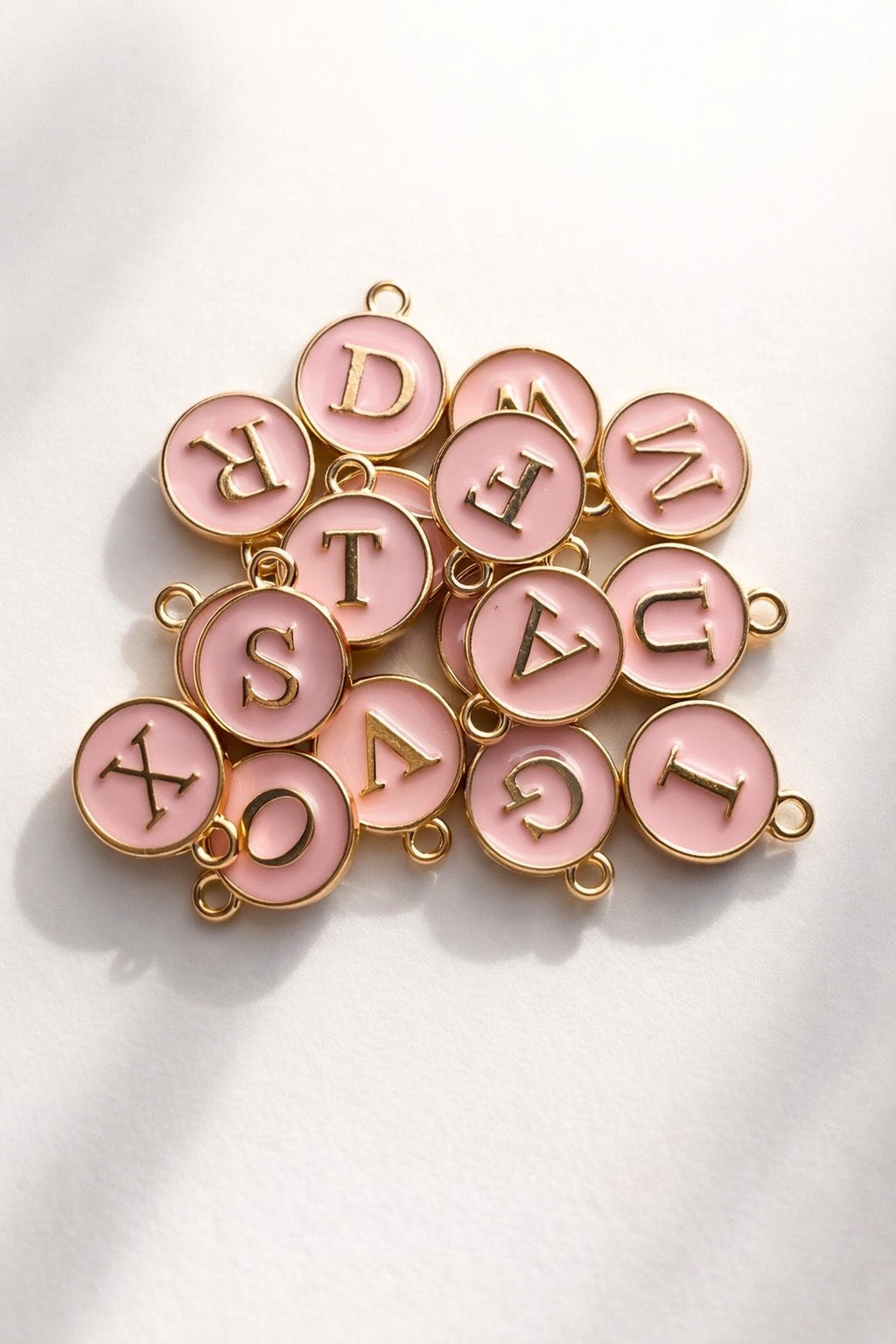 INITIAL ENAMEL CHARM