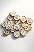 INITIAL ENAMEL CHARM