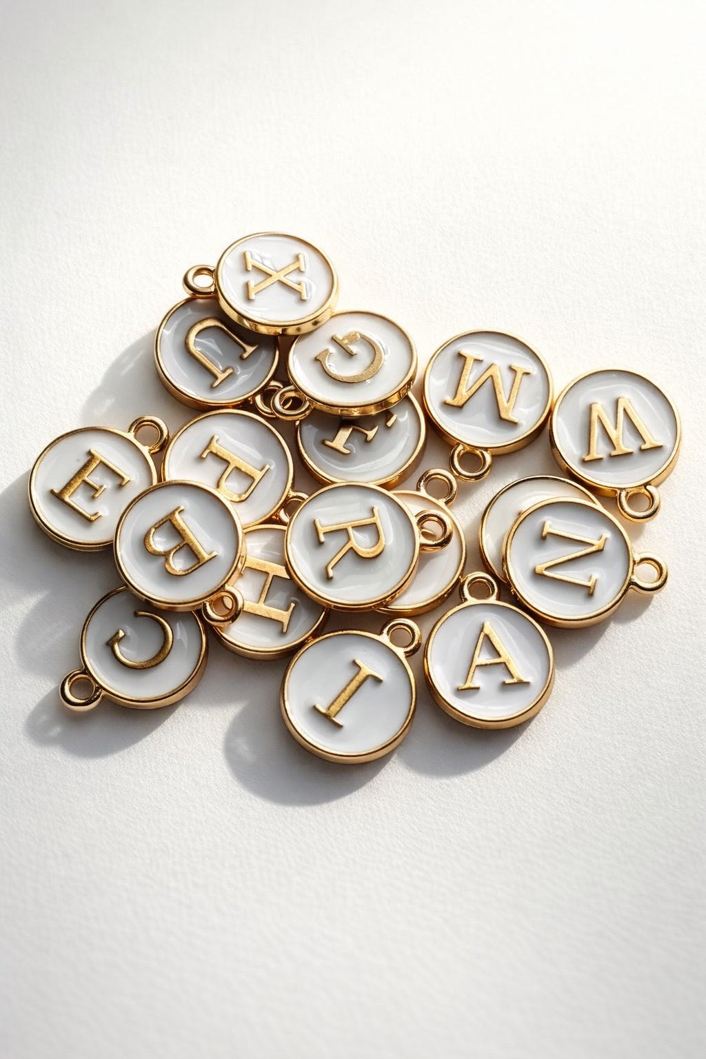 INITIAL ENAMEL CHARM