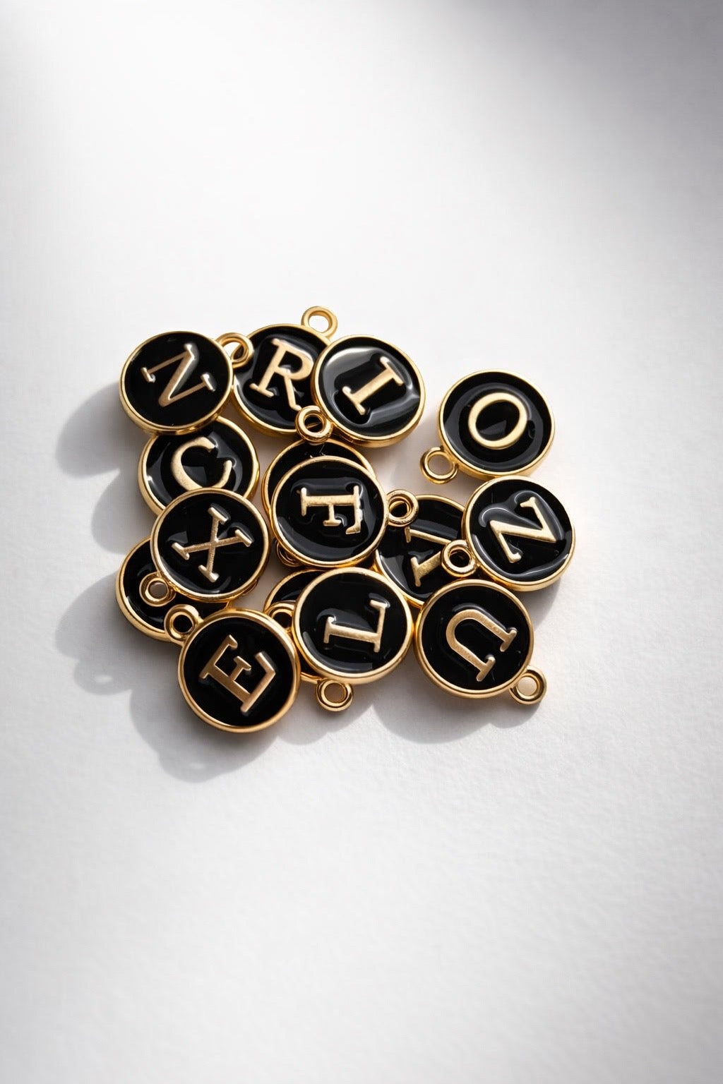 INITIAL ENAMEL CHARM