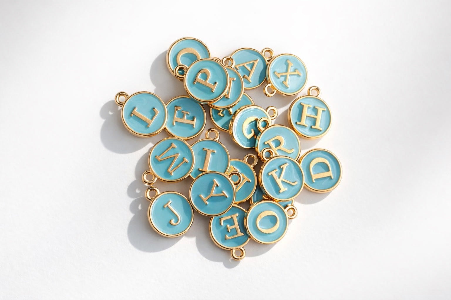 INITIAL ENAMEL CHARM