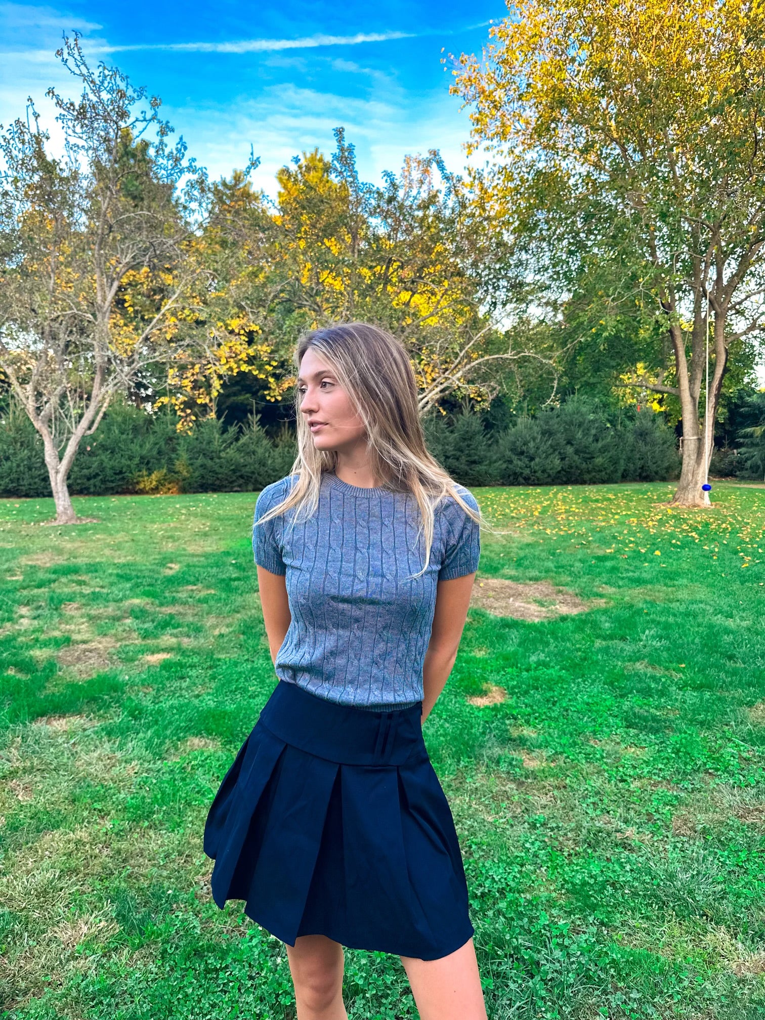 Savannah Pleated Mini Skirt